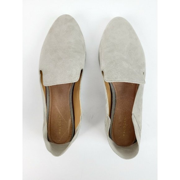 Halogen Women's Suede Gray Collapsible Back Slip On Flats Sz 8M EUC - Picture 3 of 9